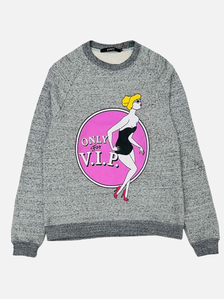 Pre - loved JOYRICH Grey & Pink Printed Sweatshirt at Reems Closet