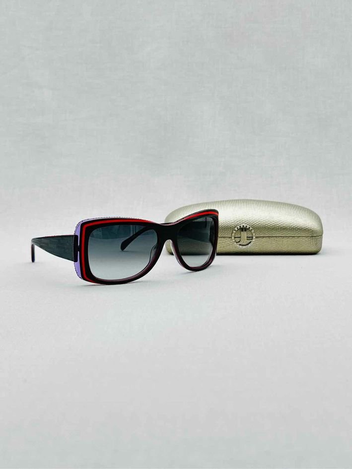 Pre - loved JUDITH LEIBER Black Sunglasses at Reems Closet