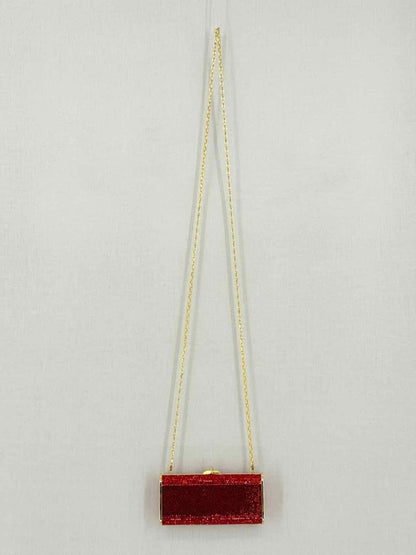 Pre-loved JUDITH LEIBER Minaudière Red Clutch at Reems Closet