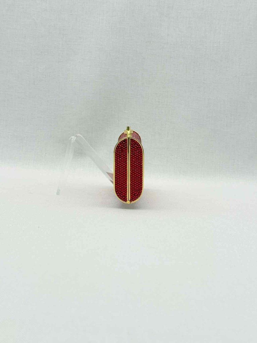 Pre-loved JUDITH LEIBER Minaudière Red Clutch at Reems Closet