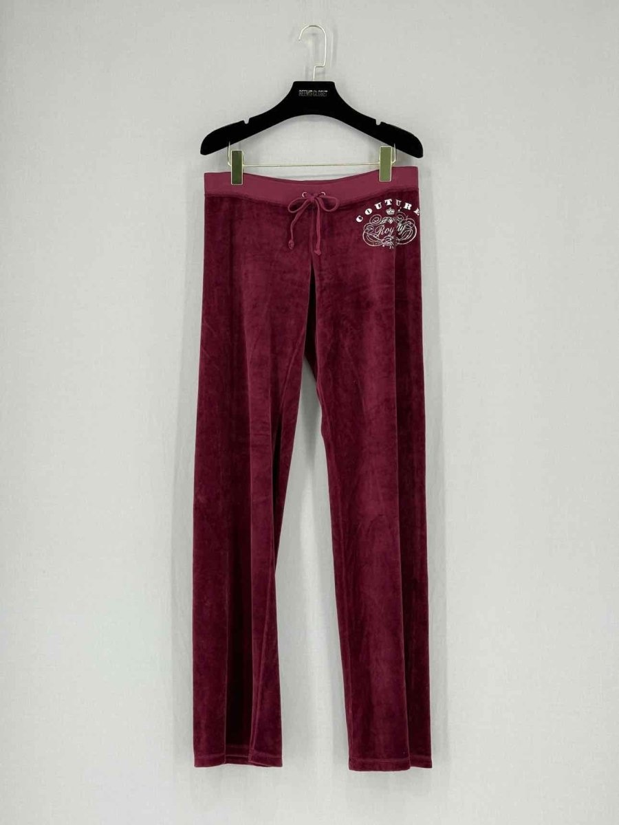 Pre - loved JUICY COUTURE Burgundy Size Small/Medium Tracksuit Set at Reems Closet