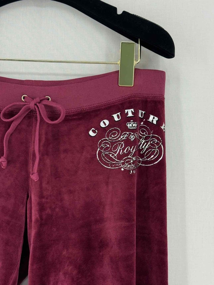 Pre - loved JUICY COUTURE Burgundy Size Small/Medium Tracksuit Set at Reems Closet