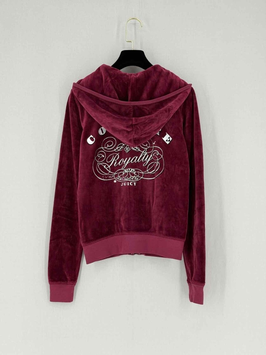 Pre - loved JUICY COUTURE Burgundy Size Small/Medium Tracksuit Set at Reems Closet