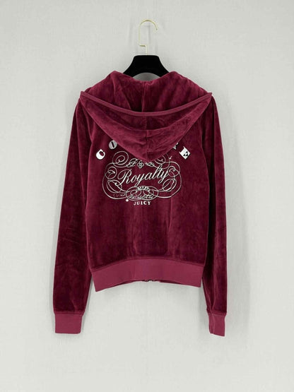 Pre - loved JUICY COUTURE Burgundy Size Small/Medium Tracksuit Set at Reems Closet