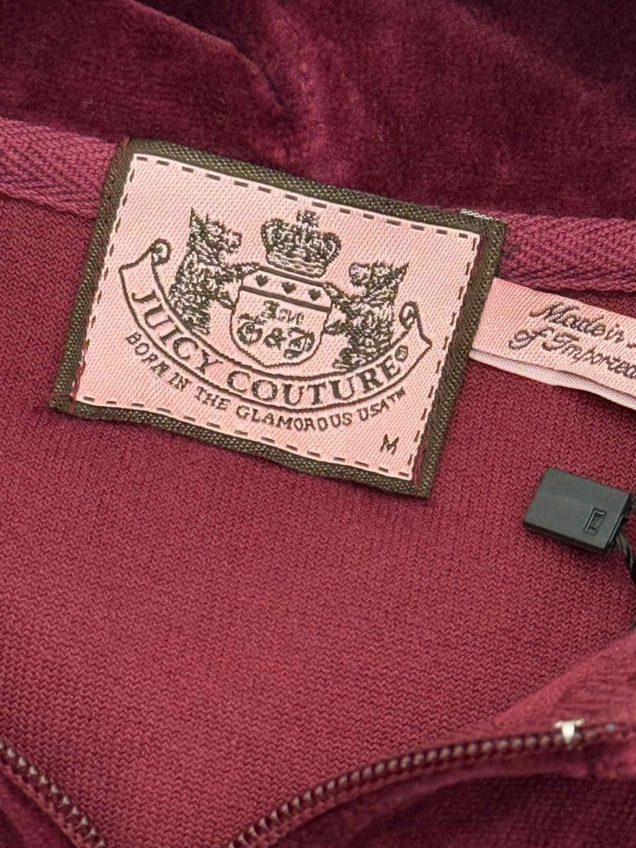 Pre - loved JUICY COUTURE Burgundy Size Small/Medium Tracksuit Set at Reems Closet
