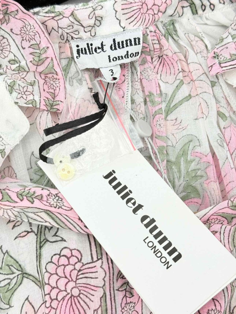 Pre - loved JULIET DUNN White Multicolor Size Large Short Dress at Reems Closet