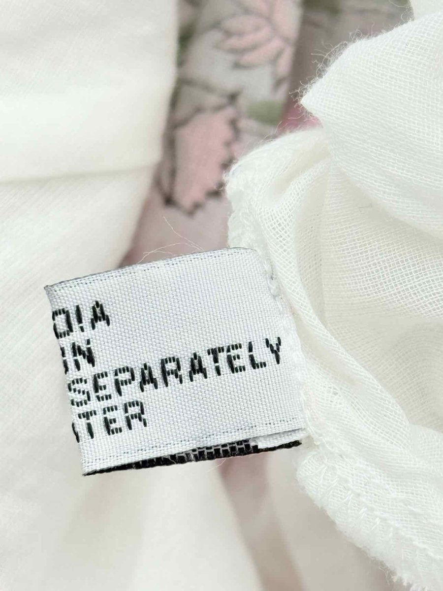 Pre - loved JULIET DUNN White Multicolor Size Large Short Dress at Reems Closet