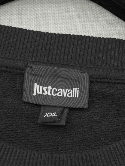 Pre - loved JUST CAVALLI Black Multicolor Size XXLarge Sweatshirt at Reems Closet