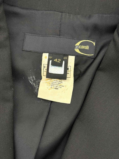 Pre-loved JUST CAVALLI Black Size US 6 Jacket at Reems Closet