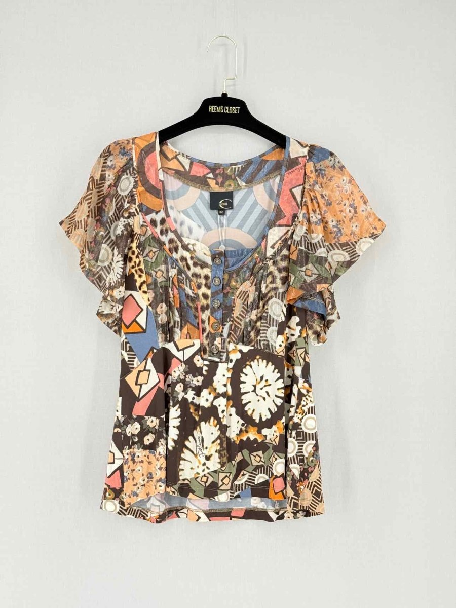 Pre - loved JUST CAVALLI Size US 6 Top & Skirt Outfit at Reems Closet