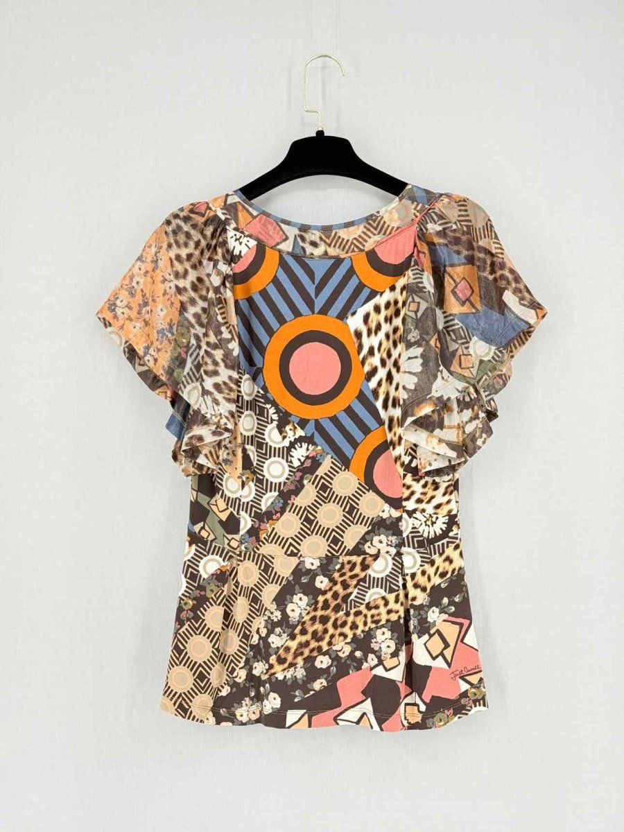 Pre - loved JUST CAVALLI Size US 6 Top & Skirt Outfit at Reems Closet