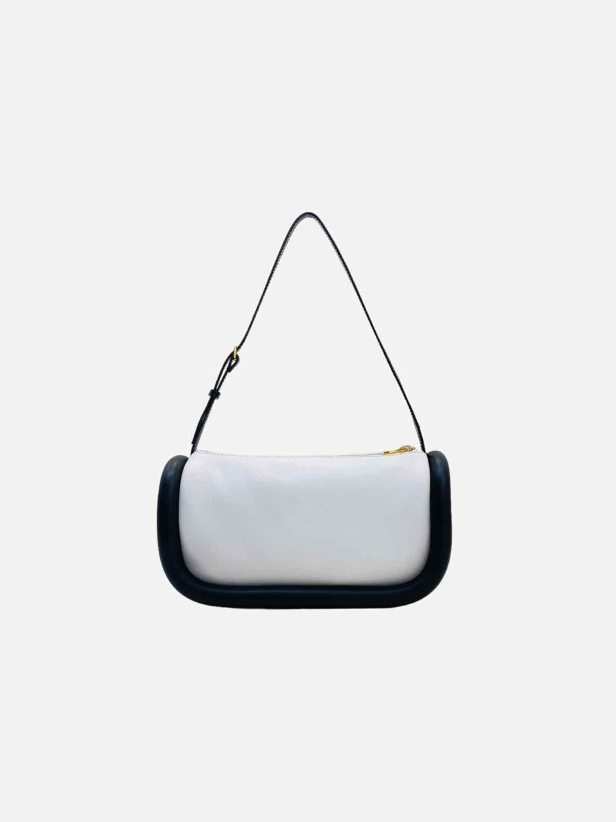 Pre - loved JW ANDERSON Bumper - 15 White & Black Shoulder Bag at Reems Closet