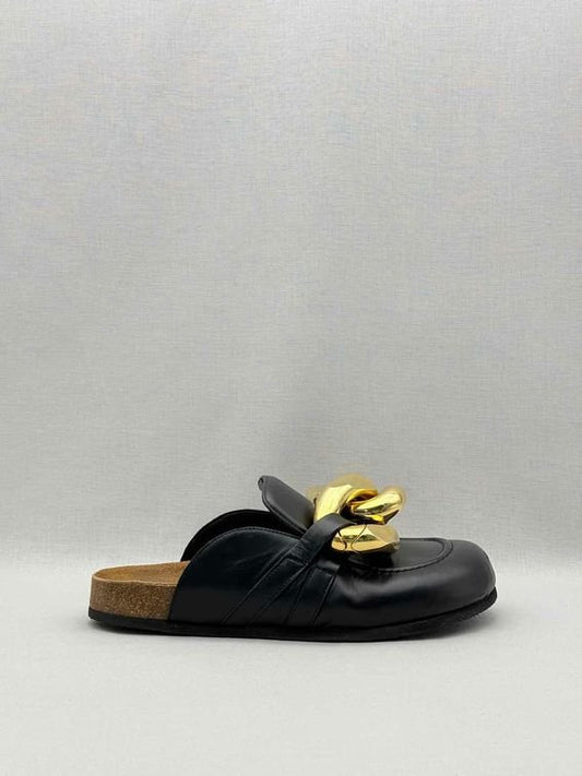 Pre-loved JW ANDERSON Chain Link Black Size EU 42 Loafers at Reems Closet