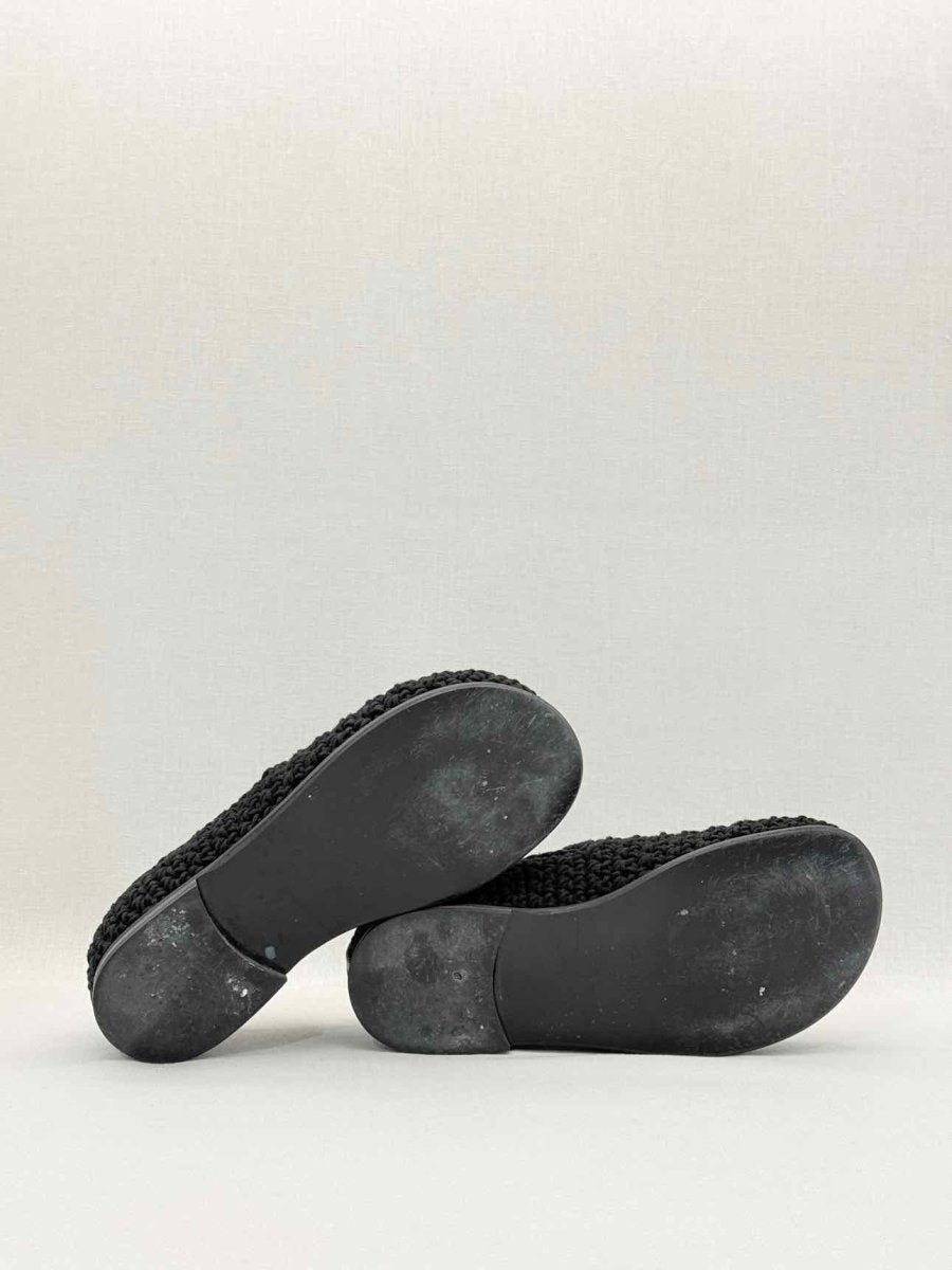 Pre - loved JW ANDERSON Crochet Black Size EU 38 Loafers at Reems Closet