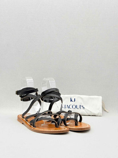 Pre - loved K JACQUES Black Size EU 39 Flats at Reems Closet