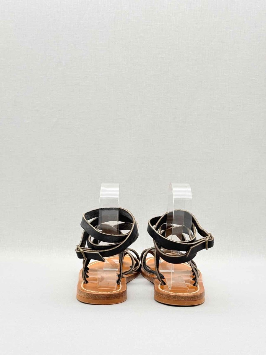 Pre - loved K JACQUES Black Size EU 39 Flats at Reems Closet