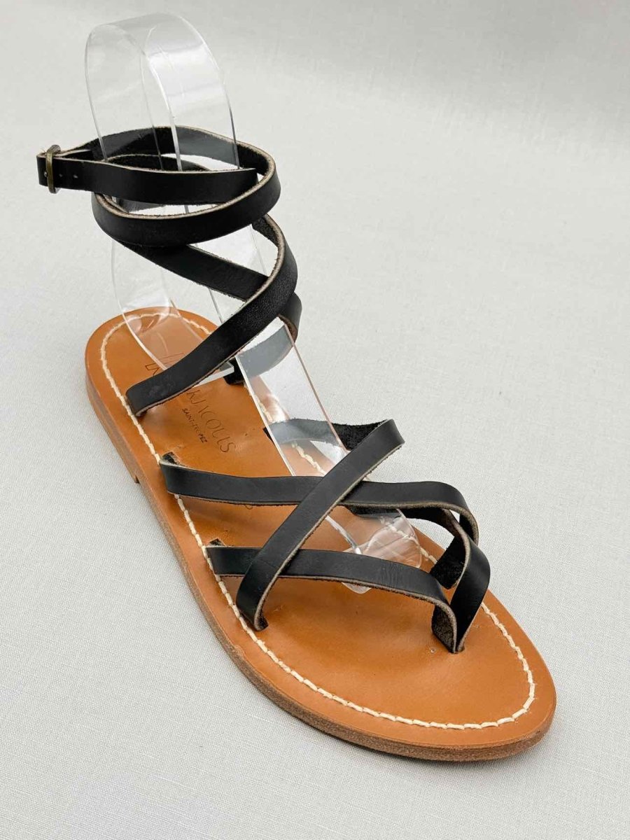 Pre - loved K JACQUES Black Size EU 39 Flats at Reems Closet