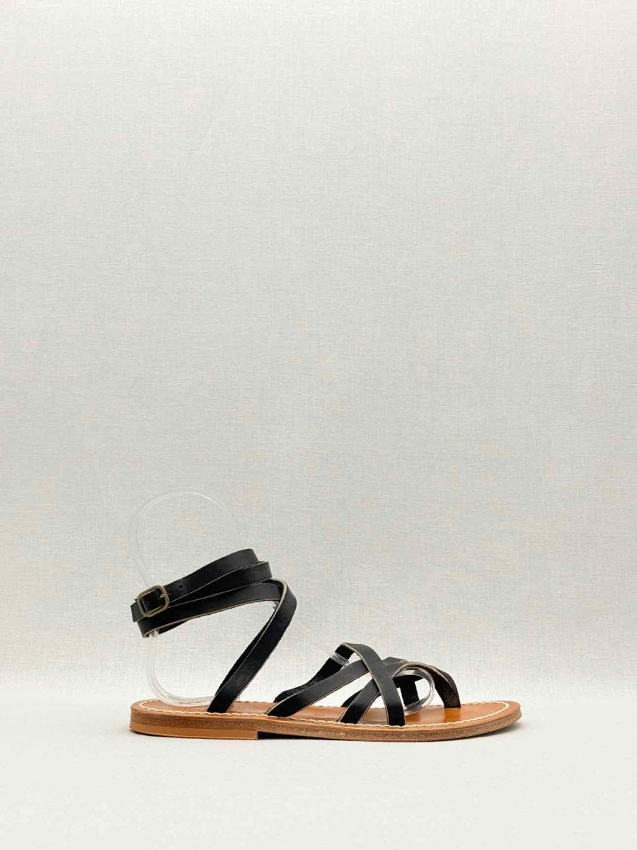 Pre - loved K JACQUES Black Size EU 39 Flats at Reems Closet