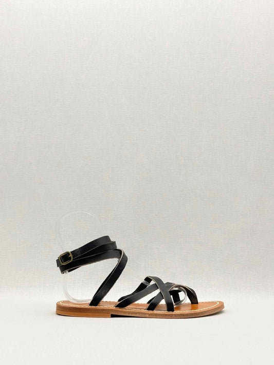 Pre - loved K JACQUES Black Size EU 39 Flats at Reems Closet