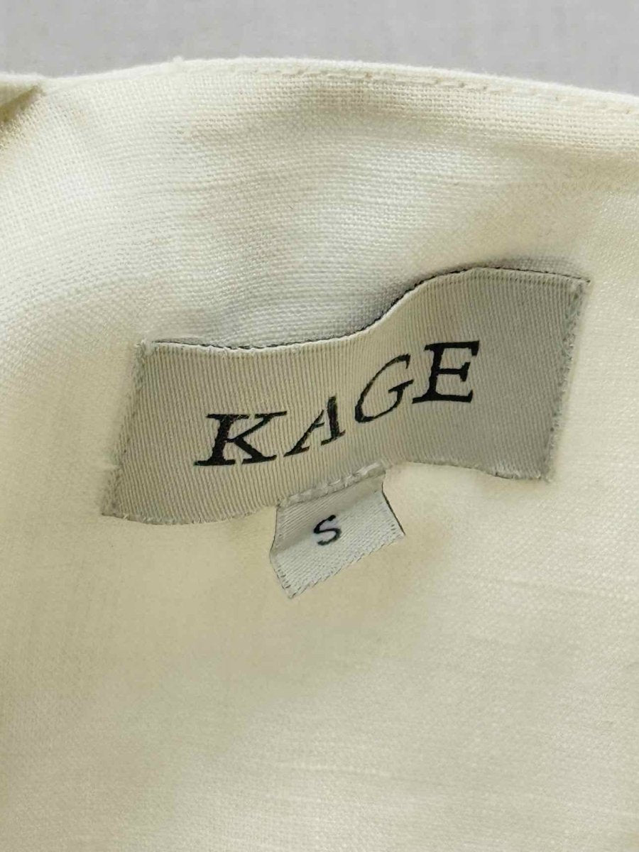 Pre - loved KAGE White Size Small Midi Dress at Reems Closet