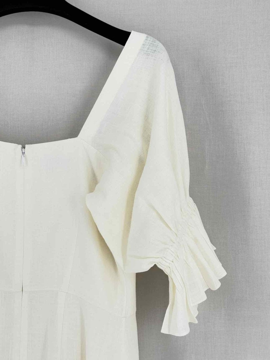 Pre - loved KAGE White Size Small Midi Dress at Reems Closet