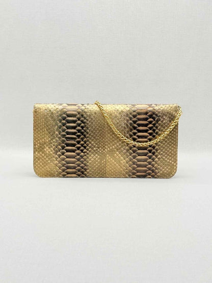 Pre - loved KARA ROSS Bronze Clutch at Reems Closet