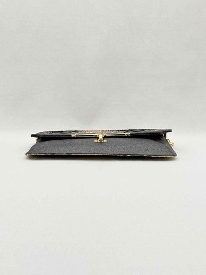 Pre - loved KARA ROSS Bronze Clutch at Reems Closet