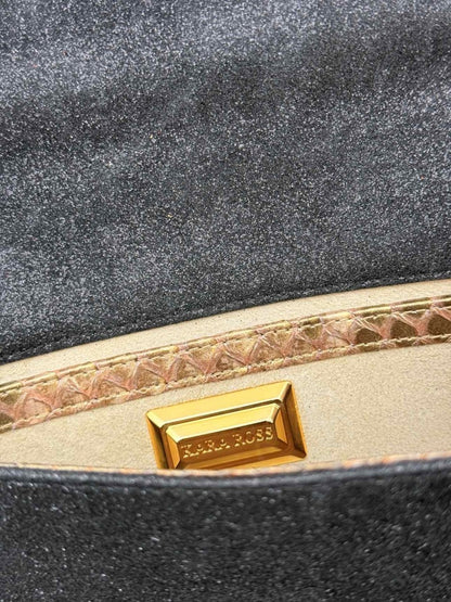 Pre - loved KARA ROSS Bronze Clutch at Reems Closet