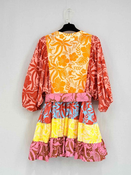 Pre - loved KARAVAN Multicolor Print Size Small Short Dress at Reems Closet