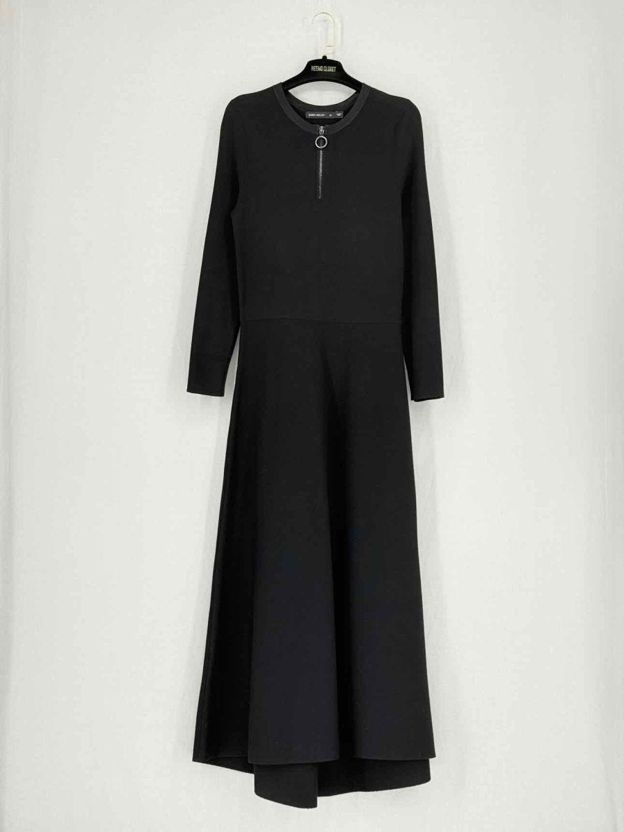 Pre - loved KAREN MILLEN Black Size Medium Midi Dress at Reems Closet