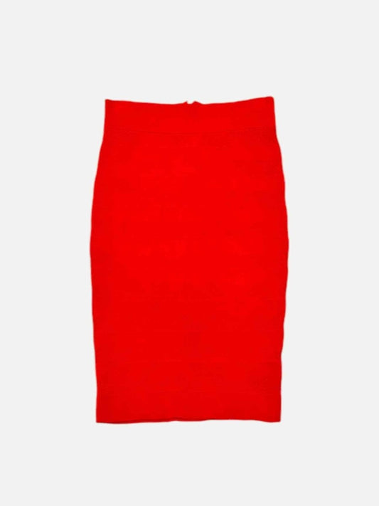 Pre - loved KAREN MILLEN Knit Red Skirt at Reems Closet