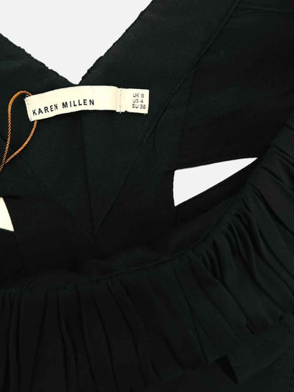 Pre - loved KAREN MILLEN Off Shoulder Black Cocktail Dress at Reems Closet