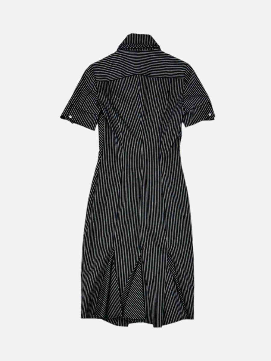 Pre - loved KAREN MILLEN Shirt Dress Black & White Shirt Dress at Reems Closet