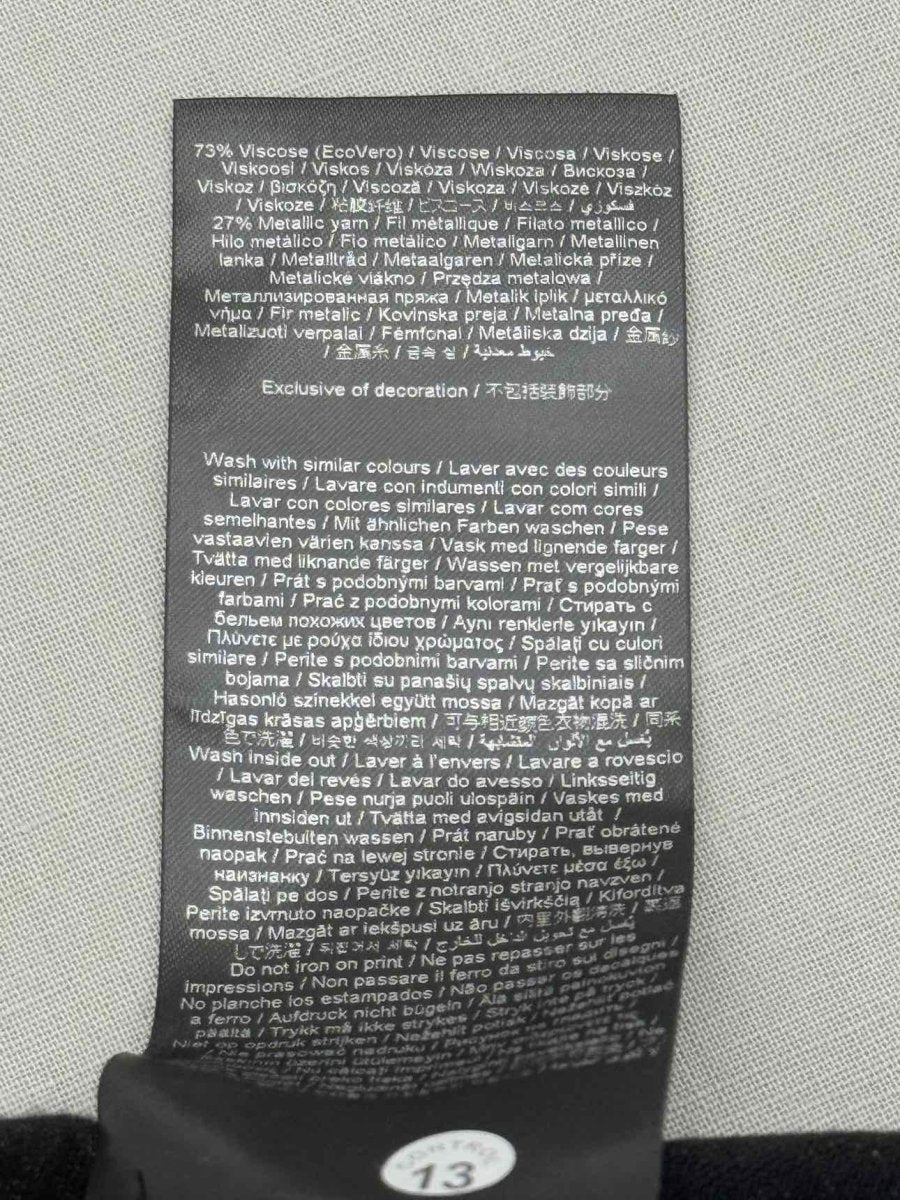 Pre-loved KARL LAGERFELD Black Glitter Size Small Pants at Reems Closet