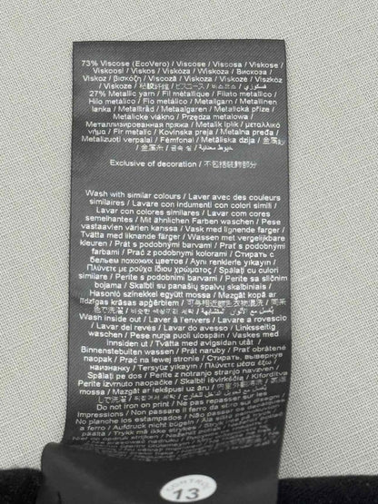 Pre-loved KARL LAGERFELD Black Glitter Size Small Pants at Reems Closet