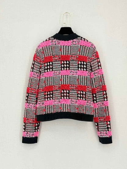 Pre-loved KARL LAGERFELD Pink Multicolor Size Small Jacket at Reems Closet