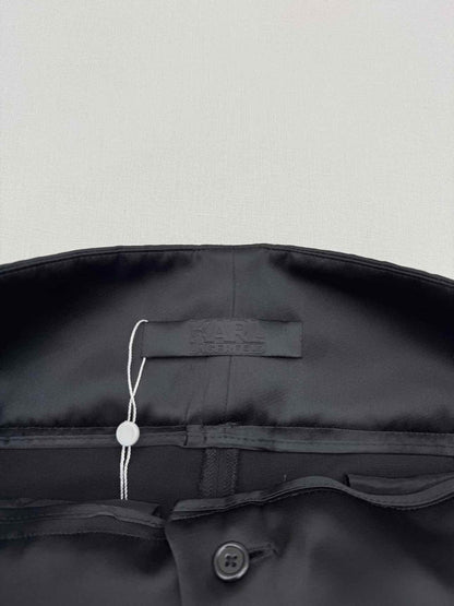 Pre-loved KARL LAGERFELD Tuxedo Black Size US 8 Pants at Reems Closet