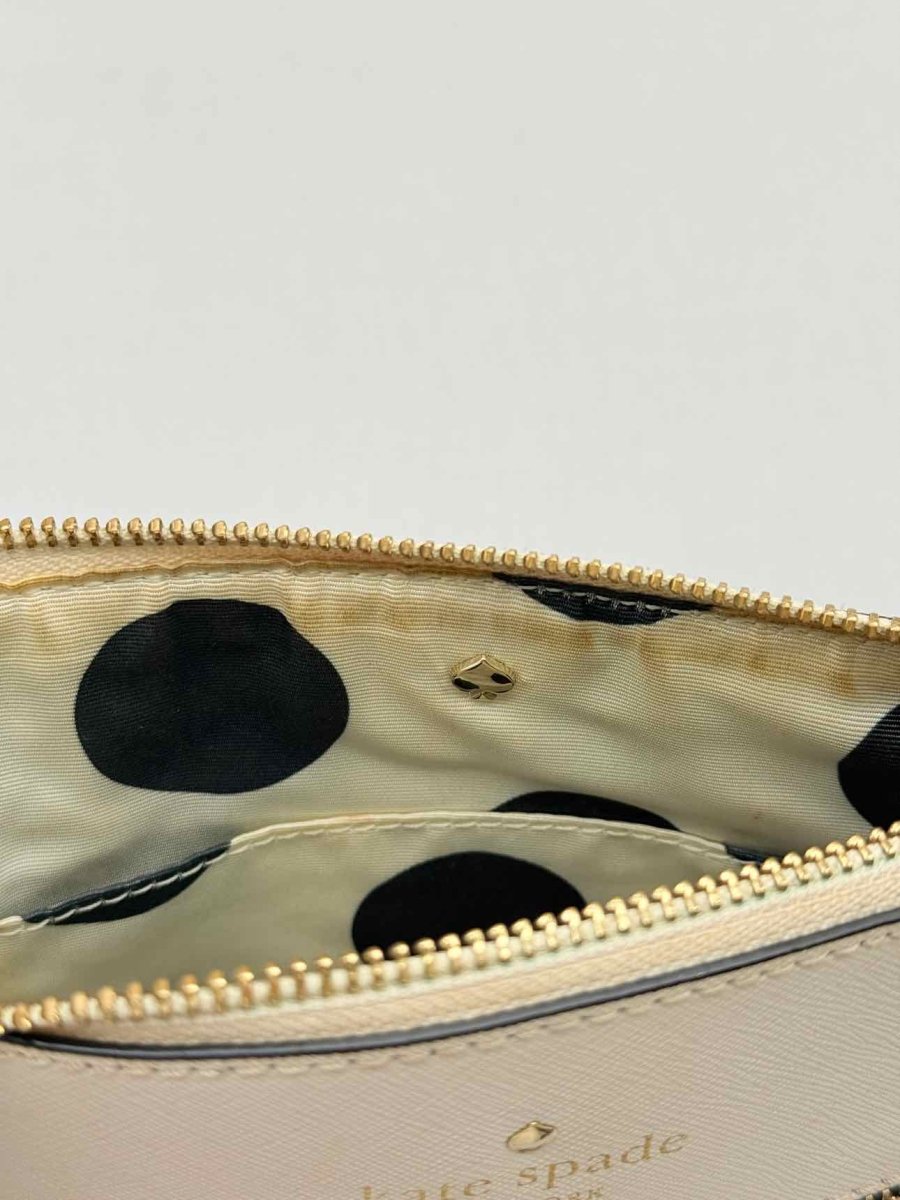 Pre - loved KATE SPADE Beige & Black Crossbody at Reems Closet