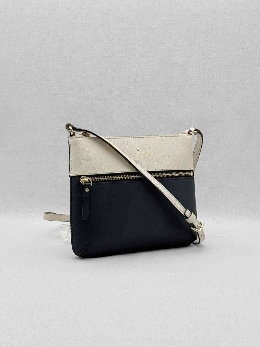 Pre - loved KATE SPADE Beige & Black Crossbody at Reems Closet