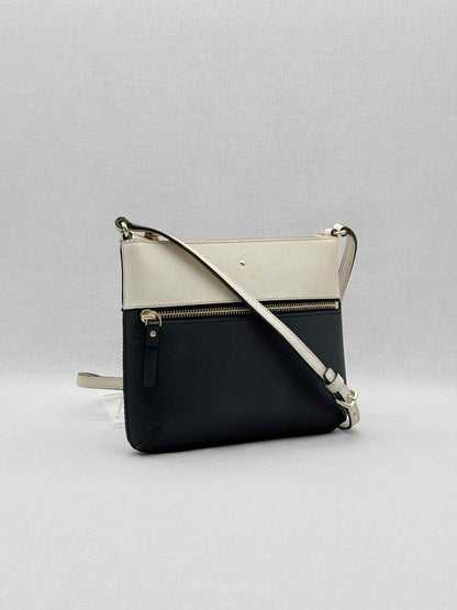 Pre - loved KATE SPADE Beige & Black Crossbody at Reems Closet