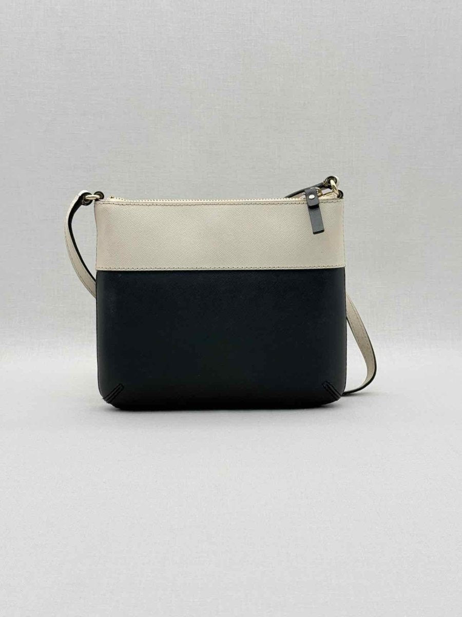 Pre - loved KATE SPADE Beige & Black Crossbody at Reems Closet