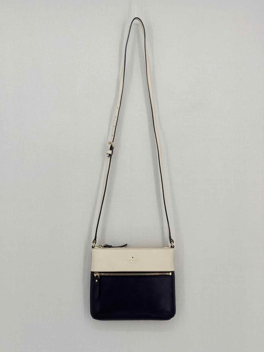 Pre - loved KATE SPADE Beige & Black Crossbody at Reems Closet