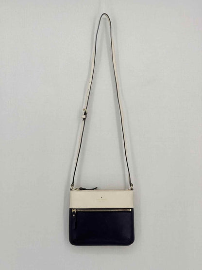 Pre - loved KATE SPADE Beige & Black Crossbody at Reems Closet