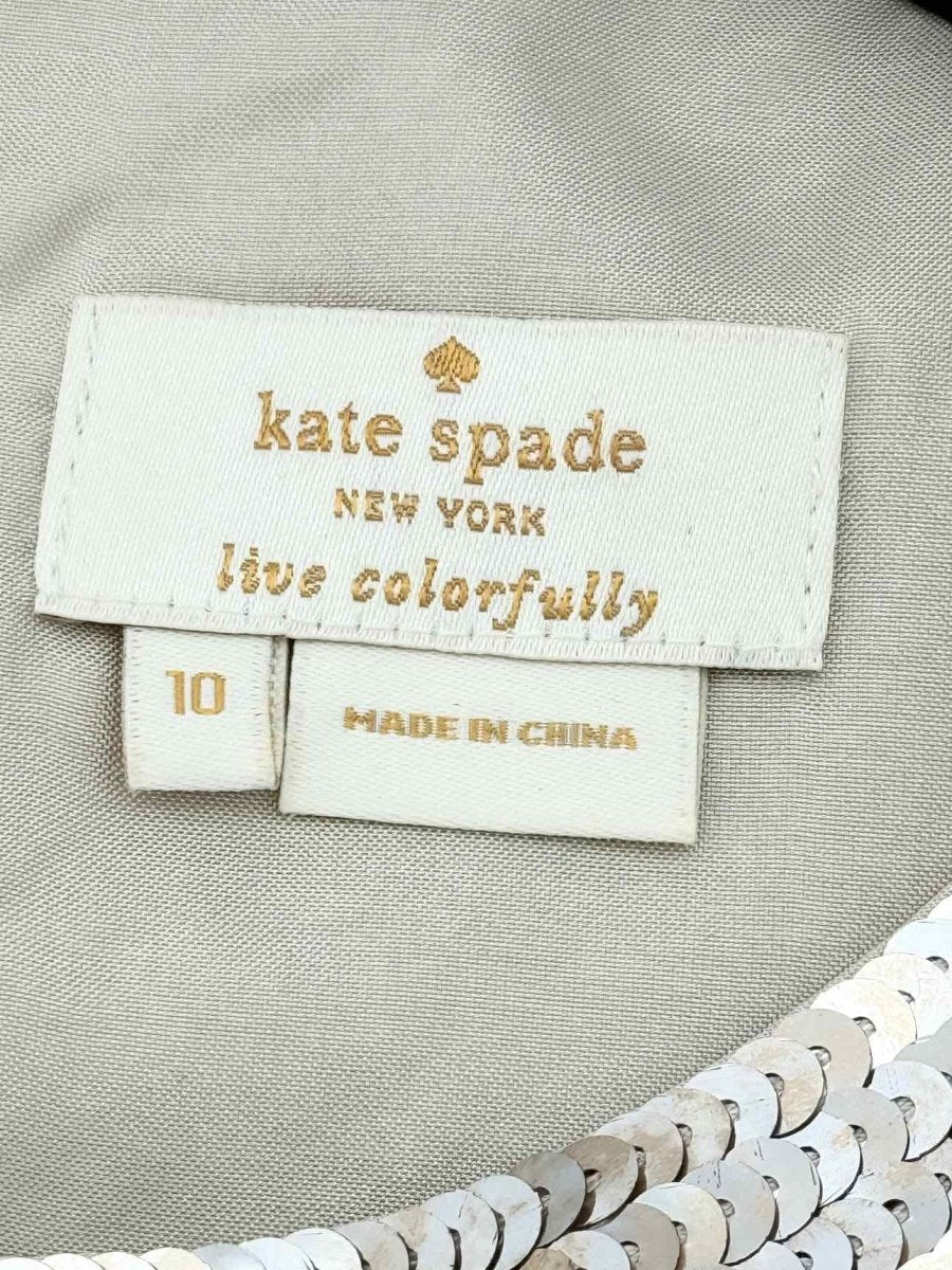 Pre - loved KATE SPADE Beige Size US 10 Top at Reems Closet