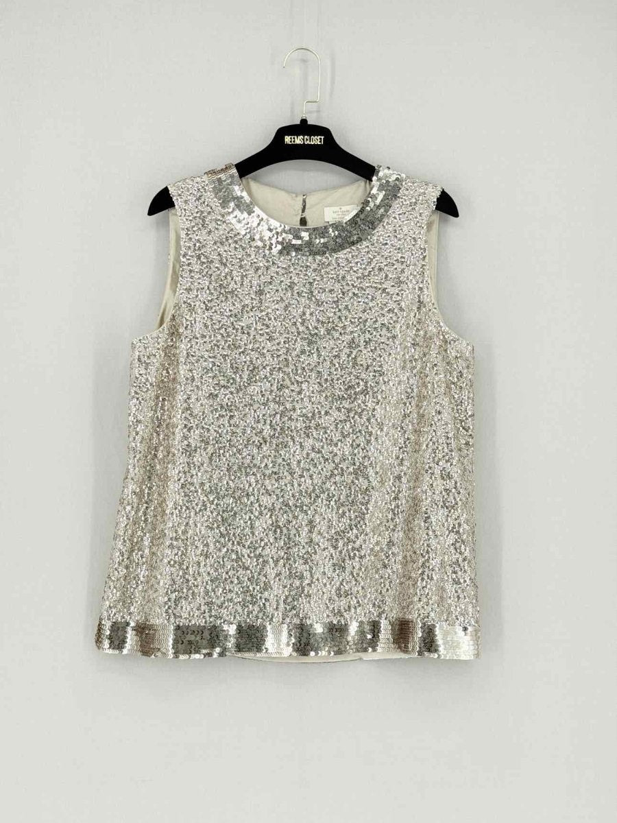 Pre - loved KATE SPADE Beige Size US 10 Top at Reems Closet