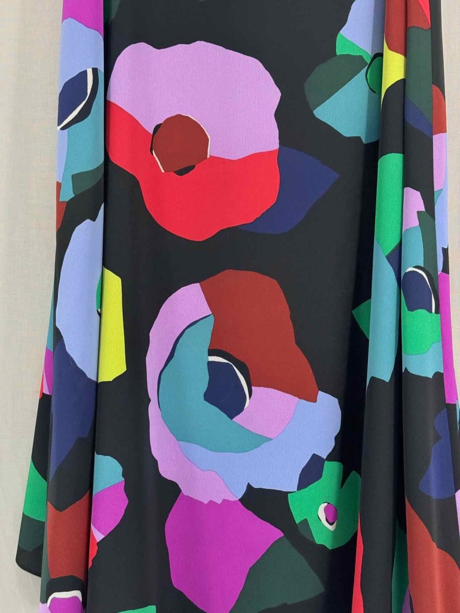 Pre - loved KATE SPADE Black Multicolor Size US 10 Long Skirt at Reems Closet