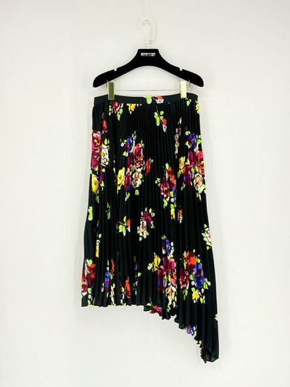 Pre - loved KATE SPADE Black Multicolor Size US 10 Midi Skirt at Reems Closet