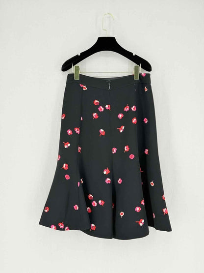 Pre - loved KATE SPADE Black & Red Size US 10 Knee Length Skirt at Reems Closet