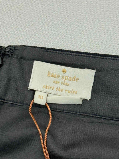 Pre - loved KATE SPADE Black & Red Size US 10 Knee Length Skirt at Reems Closet