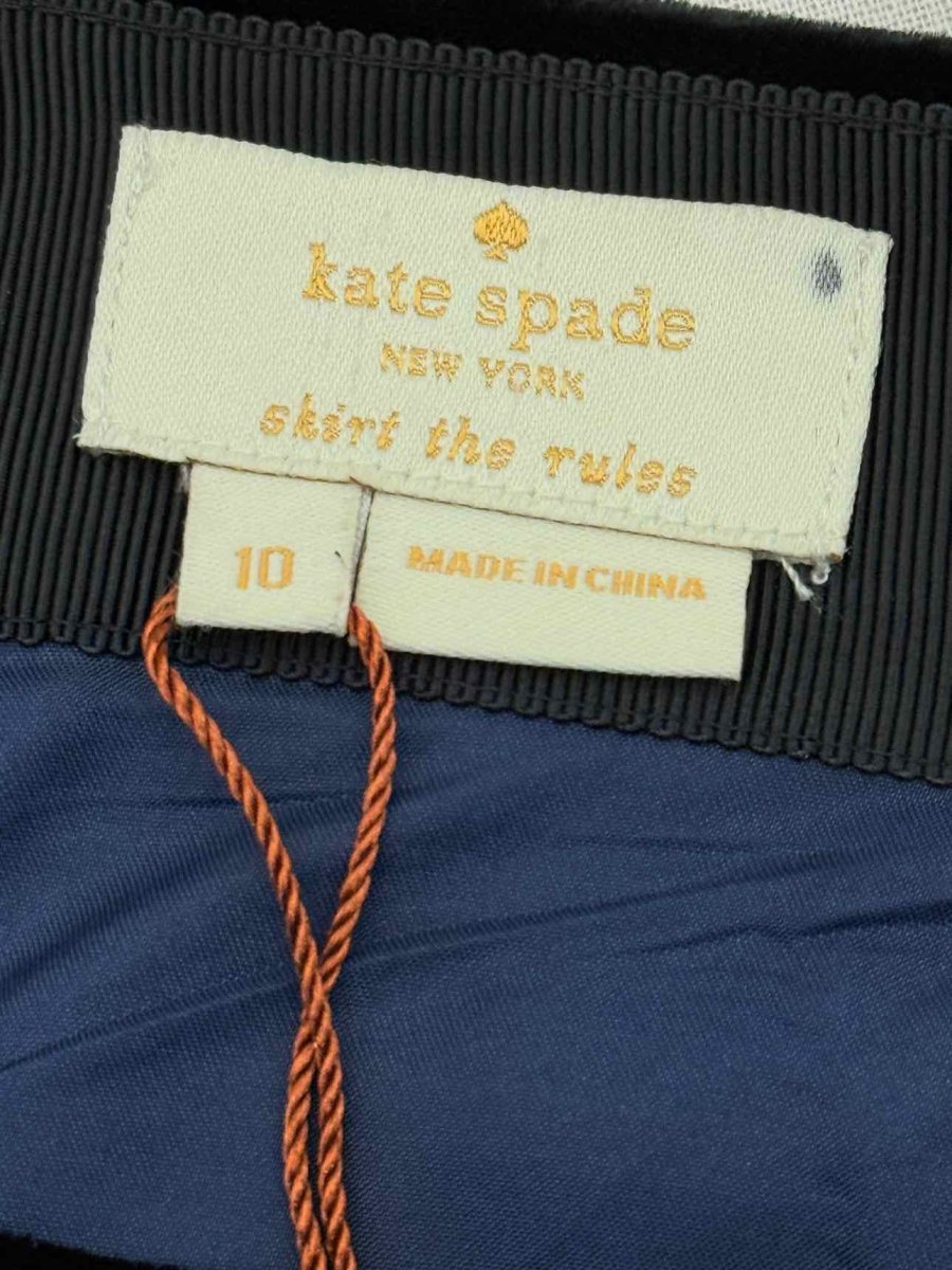 Pre - loved KATE SPADE Black w/ Grey Size US 10 Knee Length Skirt at Reems Closet